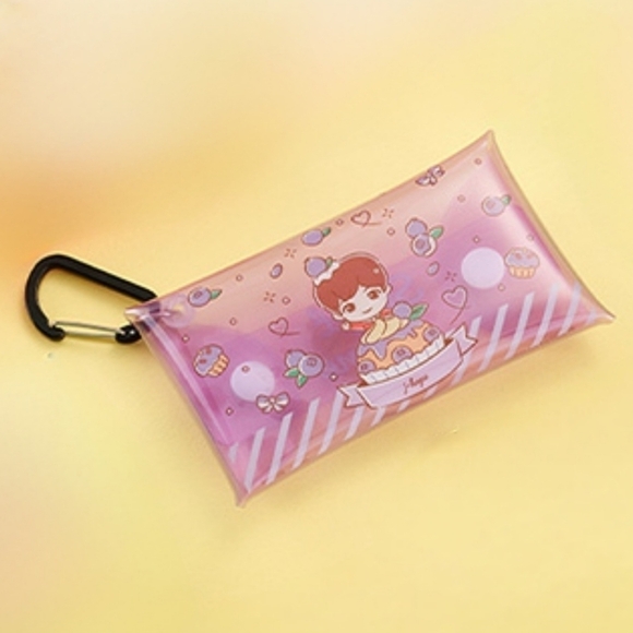 BTS Tiny Tan J-Hope Mini multi case Card Holder Pouch Keychain - Picture 8 of 8